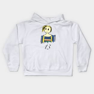 13th doctor cartoon Kids Hoodie